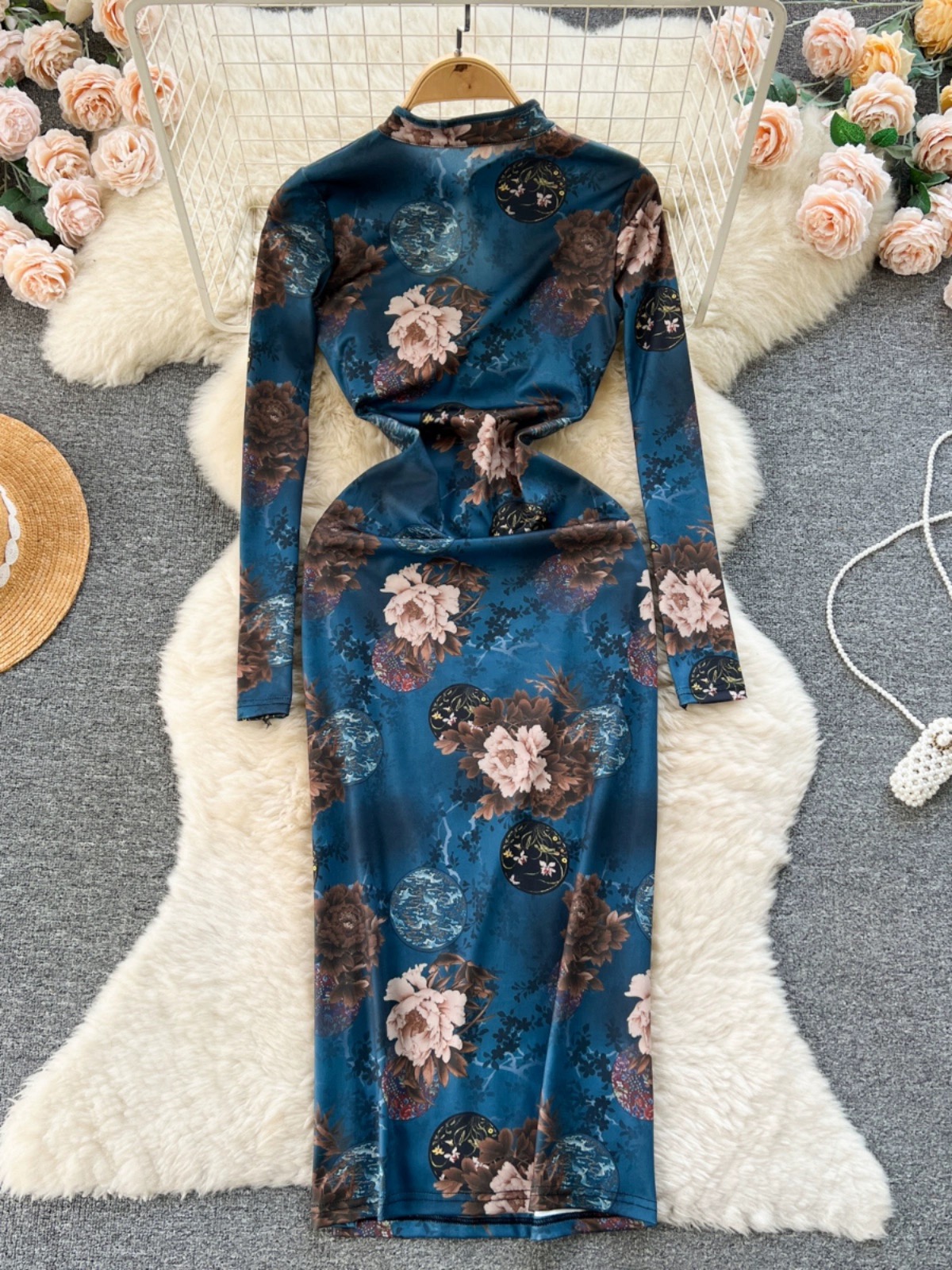 Floral babe qipao dress Q115 images